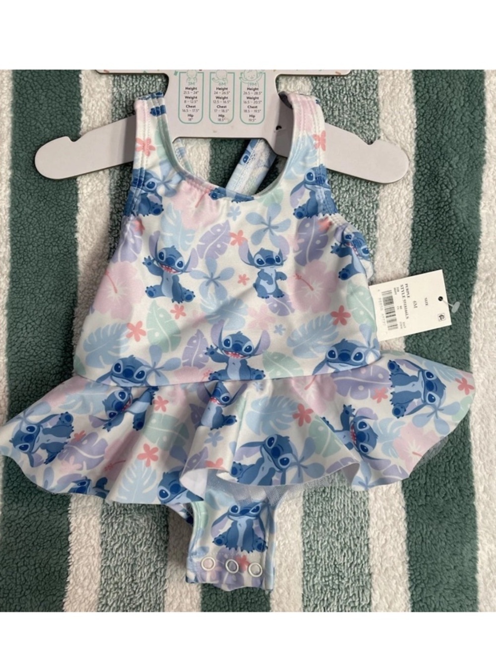Disney Baby Girl Swimsuit- Lelo & Stitch -6mo OR 9mo (1 Of Each Size Available)